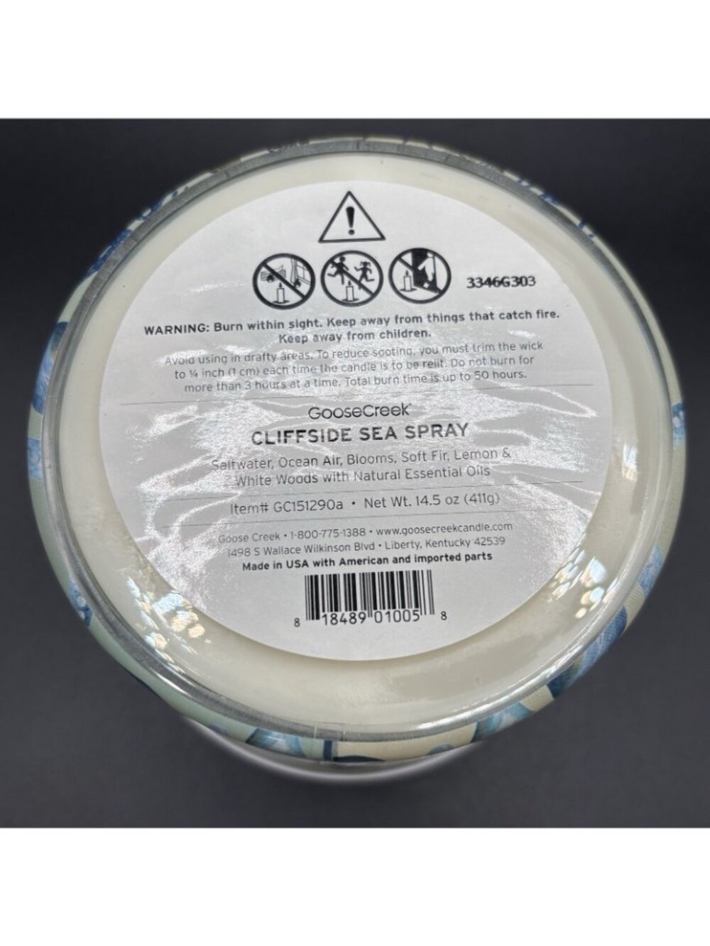 Goose Creek Cliff Side Sea Spray 3 Wick Jar Candle 14.5 oz Slat Water Ocean Air - Picture 11 of 15